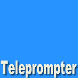 Teleprompter, InDesign, Film und Video Untersttzung